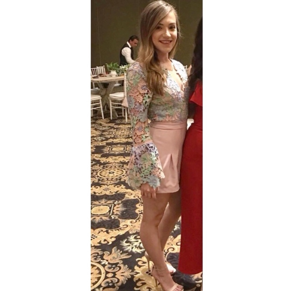 Beautiful flower/pastel romper